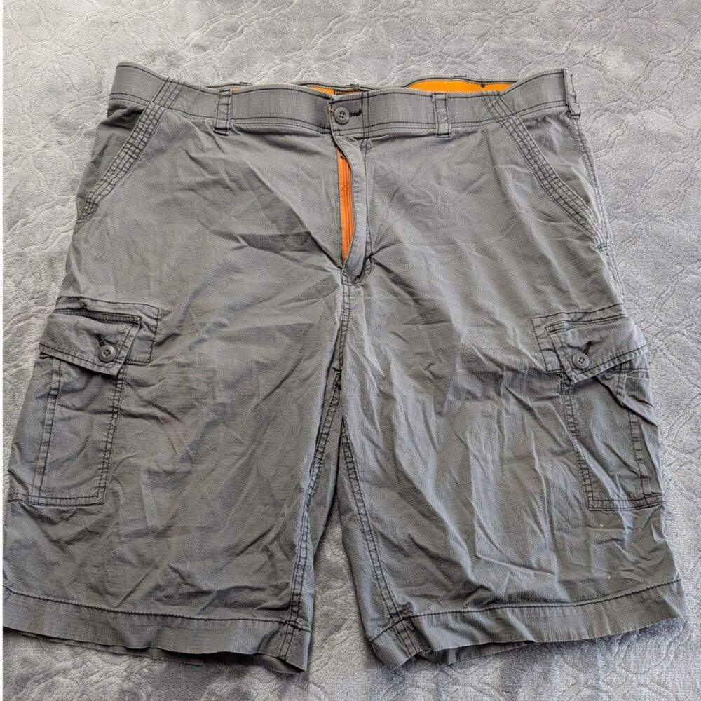 Wear First Outdoor Utility Cargo Shorts Gray Workwear Stretch Men 42